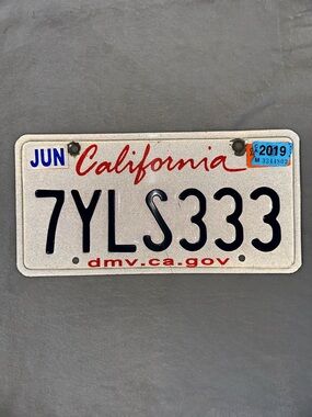 California- License Plate